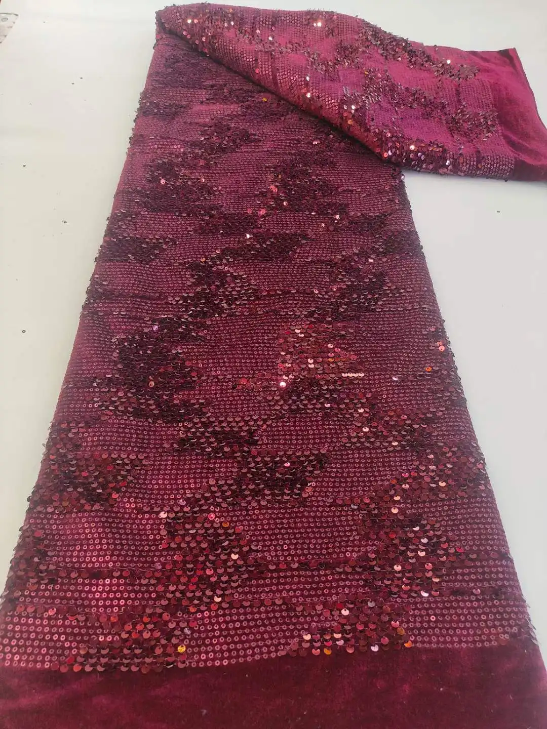 Mccarthy французская бархатная кружевная ткань с блестками 2023 Высококачественная