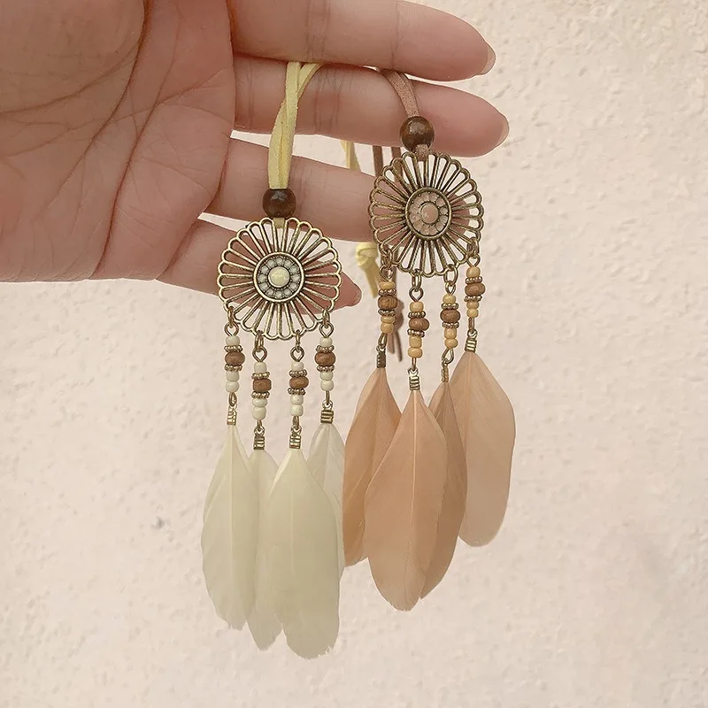 

Mini Dream Catcher Pure Handmade Car Pendant Feather Hanging Ornaments Wall Hanging Home Interior Decor Wind Chimes Girls Gifts