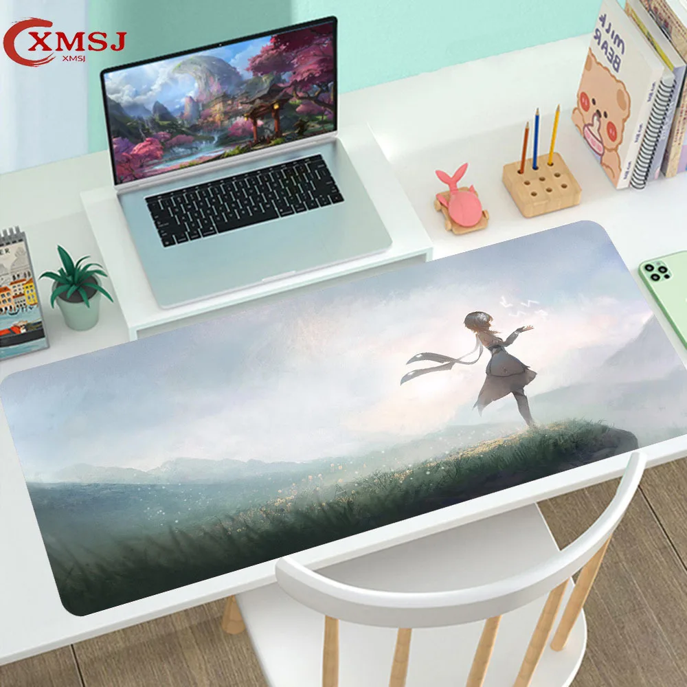 

Genshin Impact Cute Anime Mouse Pad Laptop Office Game Accessories Mouse Pad Home Carpet Large Gamer Table Pad Large Mouse Pad