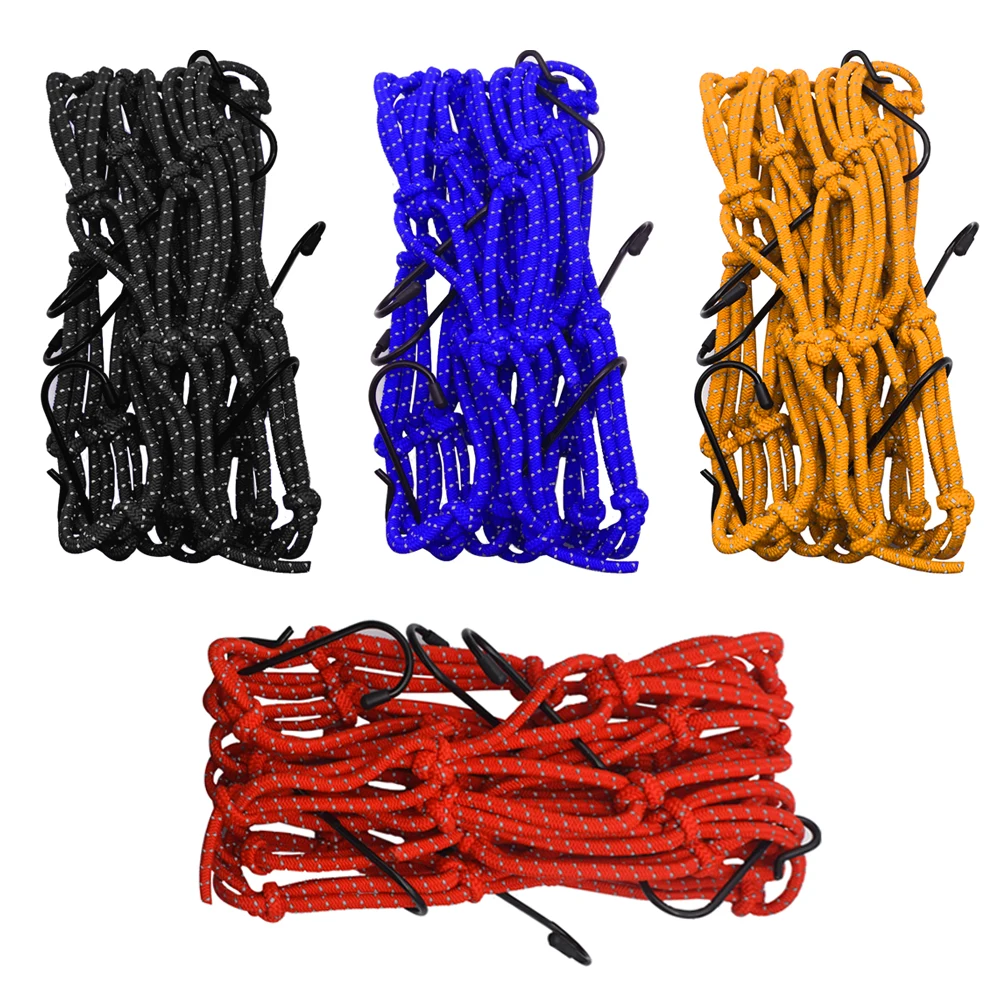 

New 1 Pc Reflective Moto Helmet Mesh Net Motorcycle Luggage Net Protective Gears Luggage Hooks Motorcycle Accessories Organizer