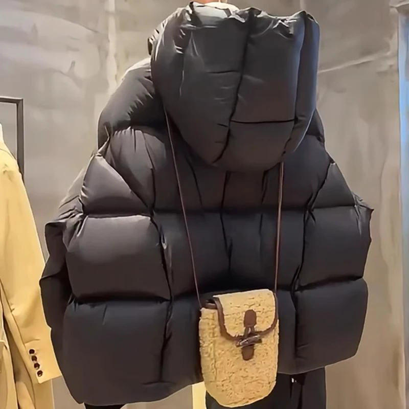 Aossviao Женская Куртка-пуховик Из 90% Белого Утиного Пуха С Воротником-стойкой