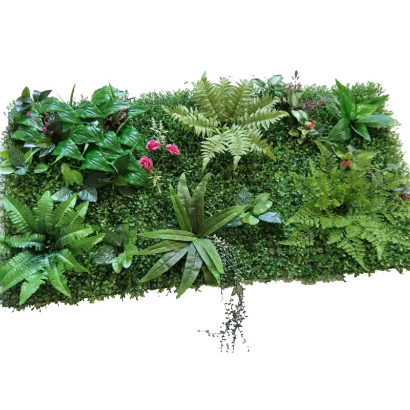 

Artificial Plant Lawn DIY Background Wall Simulation Grass Leaf Wedding Home Decoration Green Wholesale Carpet Turf Office Decor