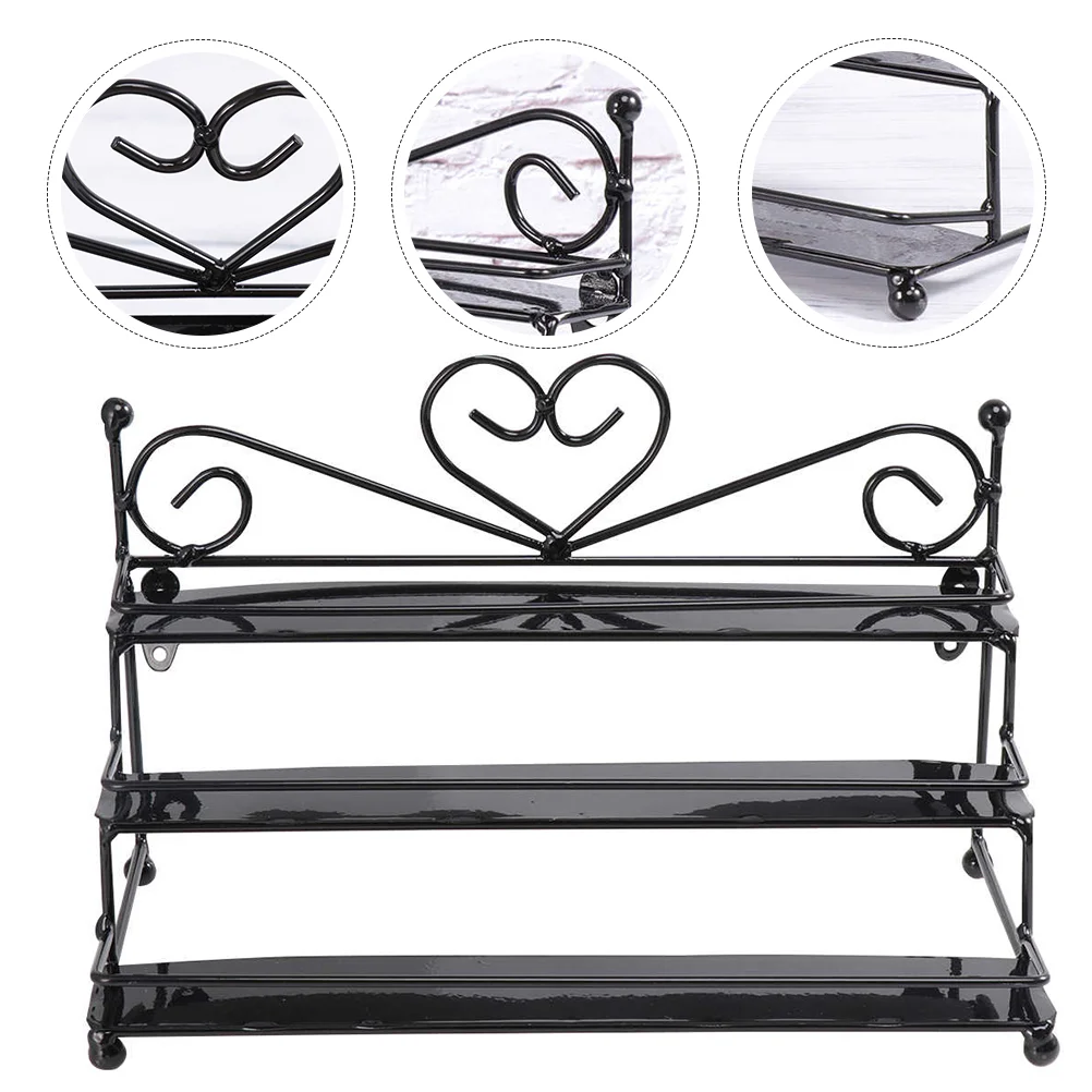 

1Pc Iron Art Nail Polish Organizer Display Multifunctional Makeup Storage Rack