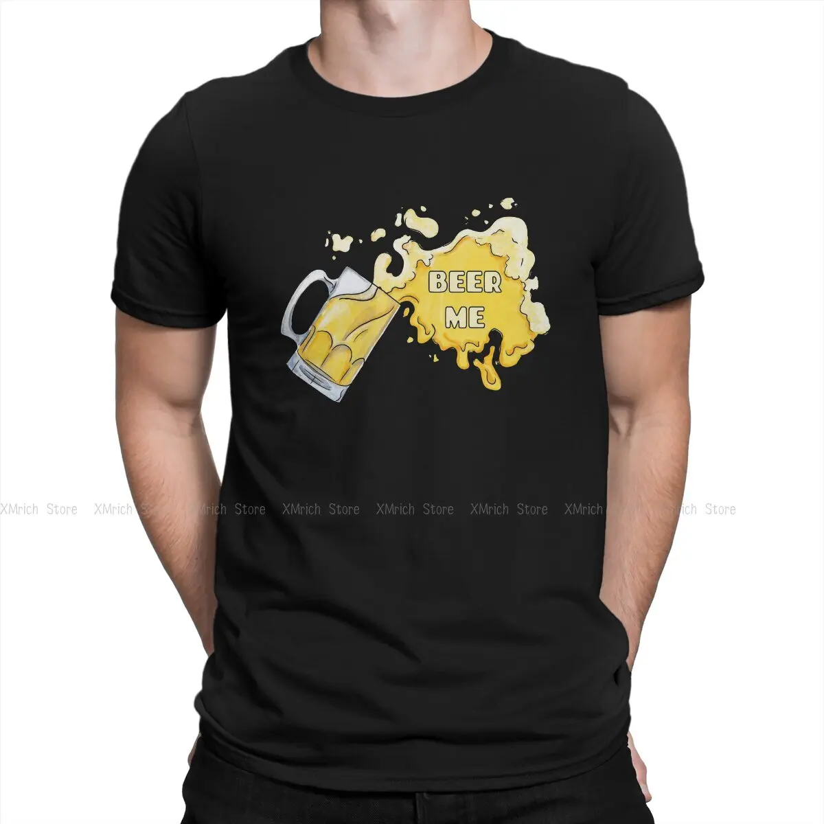 

Men T-Shirt Beer Me by Createdprototype Vintage Cotton TShirt Beer Lover Father's Day Gift T Shirt Crewneck Clothes Gift Idea