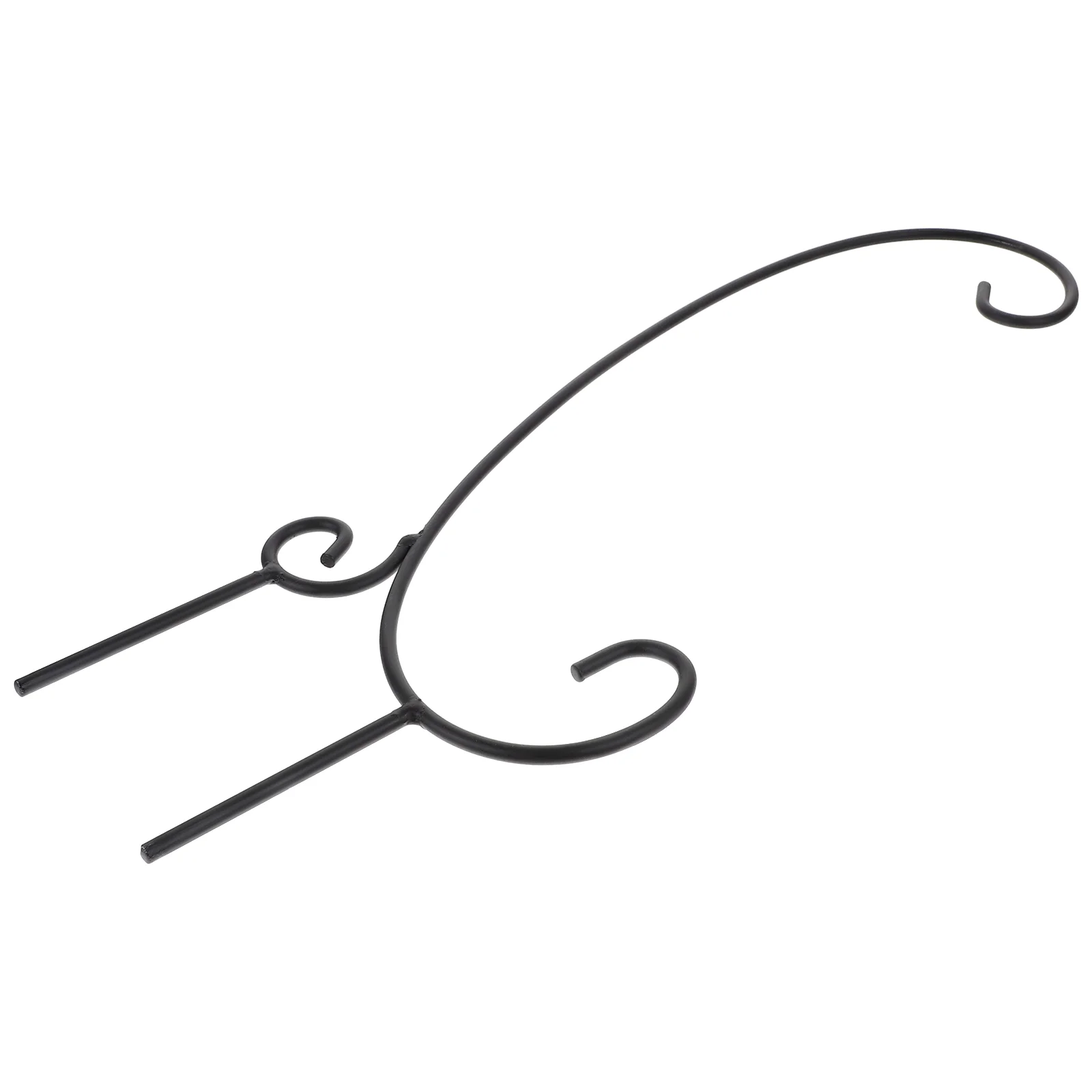 

4 Pcs Shepherds Hooks Garden Lights Bird Feeders Multipurpose Iron Hanging Basket Stand Outdoor Hanger