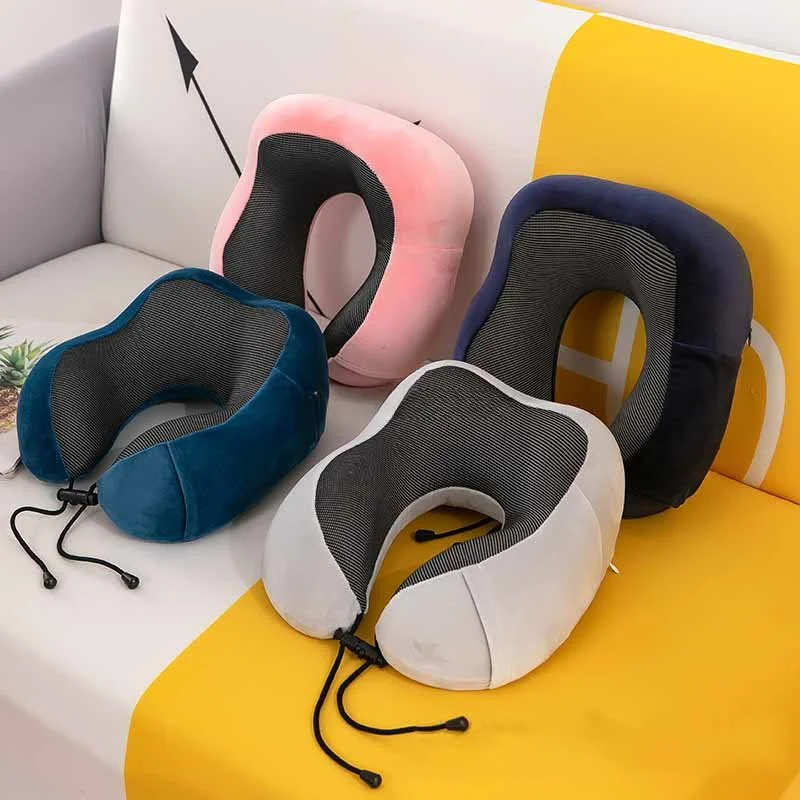 

Memory Foam U-shaped Neck Pillow Soft Travel Pillow Massage Neck Pillow Sleep Plane Car Cervical Spine Pillow Bedding Nap