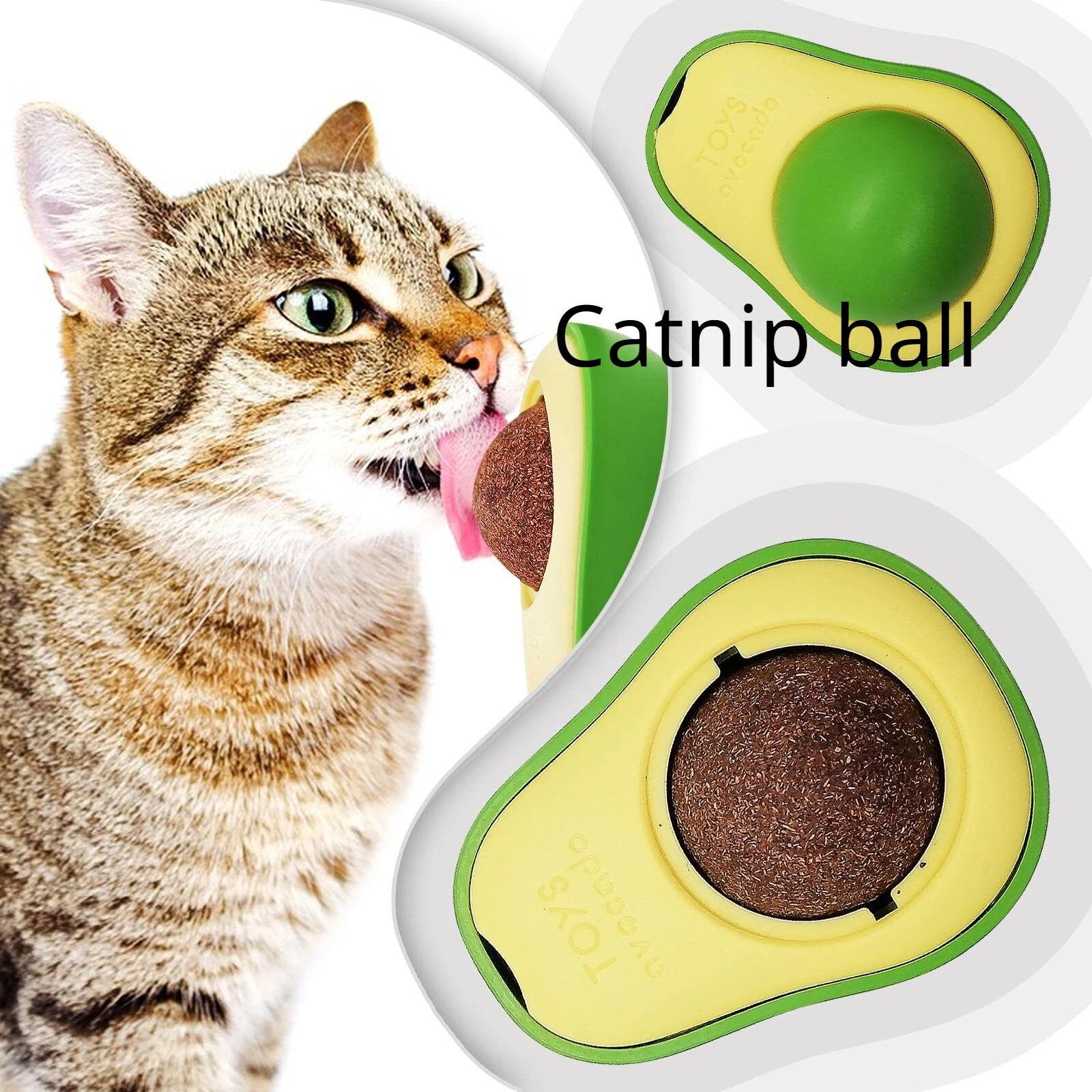 

Cat Catnip Toys Ball Pet Stuff Healthy Cat Candy Licking Snacks Catnip Snack Nutrition Energy Ball Kitten Cat Toy Cat Supplies