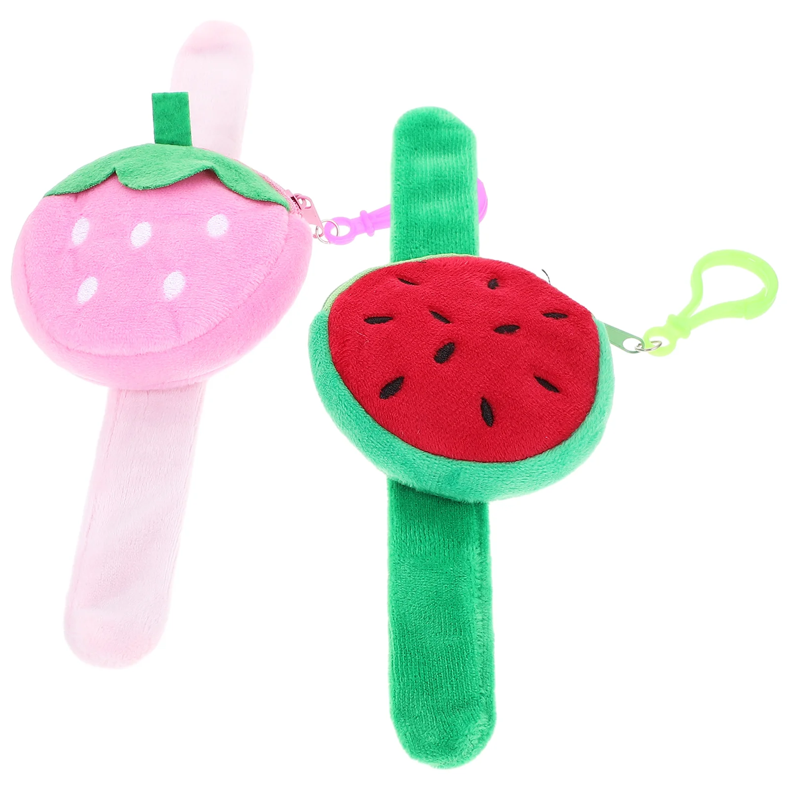 

Slap Bracelets Party Favors Plush Wristband Kids Watermelon Strawberry Fruit Girl