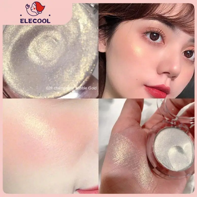 

Face Body Highlight Glitter Powder Face Contour Shimmer Illuminator Mashed Potatoes Texture 3 Color High Gloss Powder 1pcs