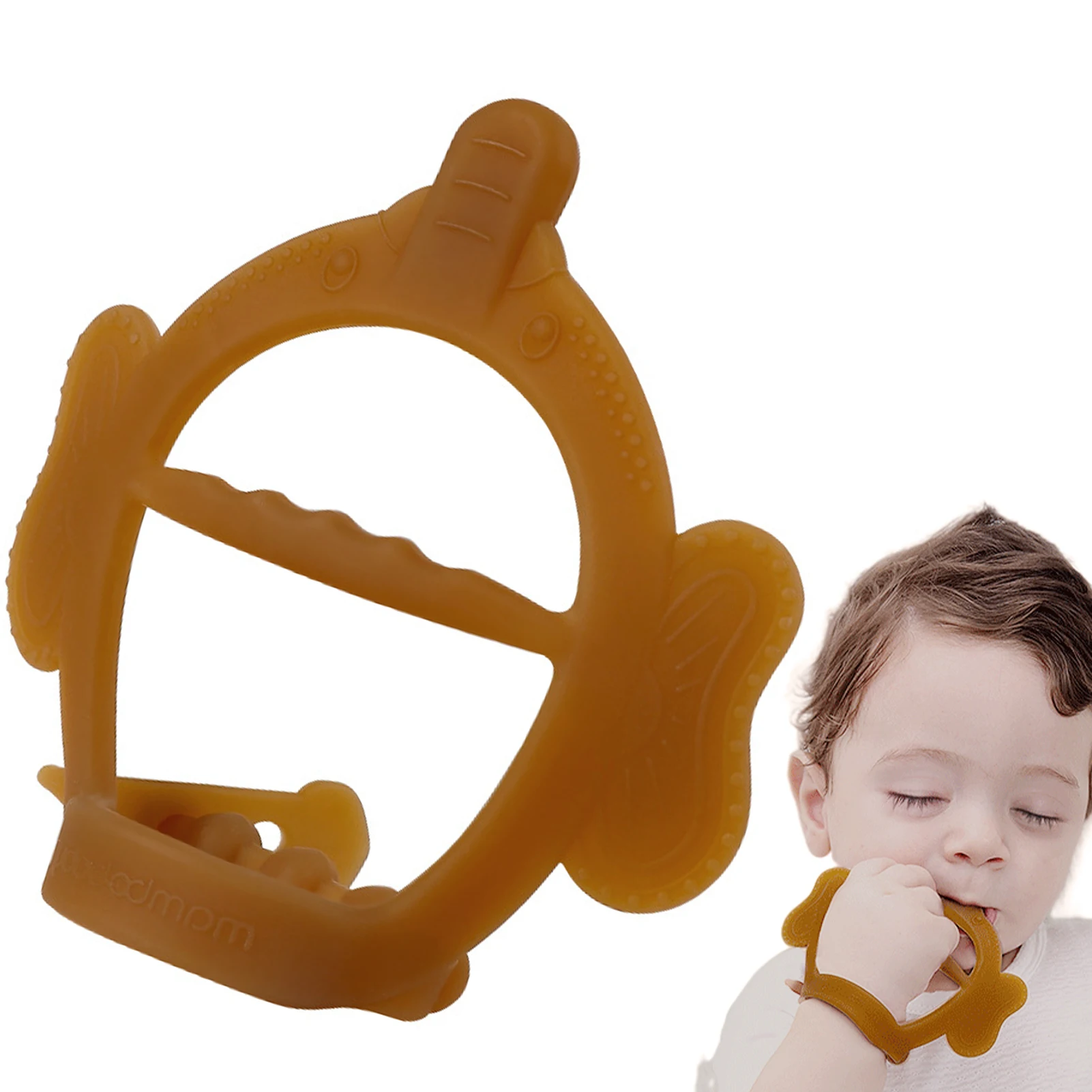 

Silicone Teether Stick Anti-Drop Silicone Baby Mitten Teether Safe And Non-Toxic Baby Chew Toys For Sucking Needs