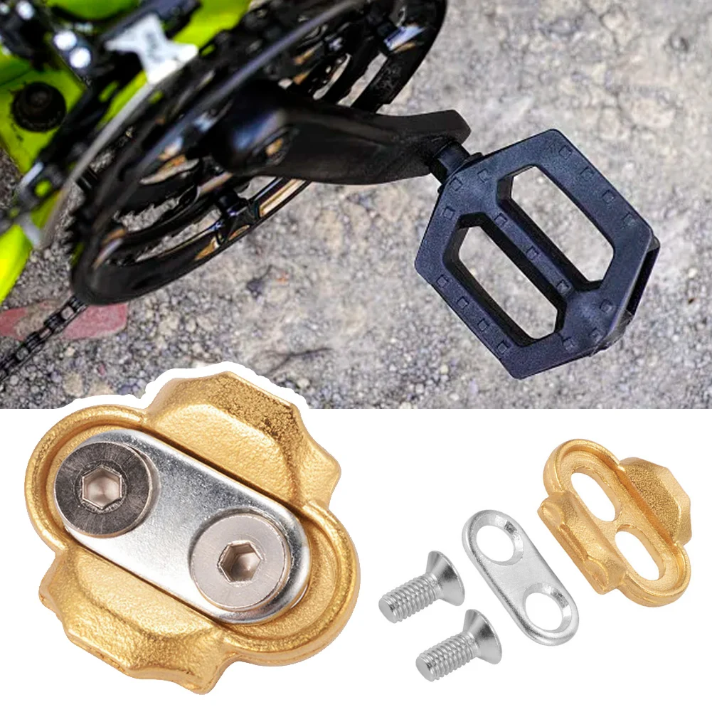 

2pcs Bicycle Pedal Egg Beater Lock With 2washes 4screws Cleat Lock Shoe Accessories Mountain Bike Accessories