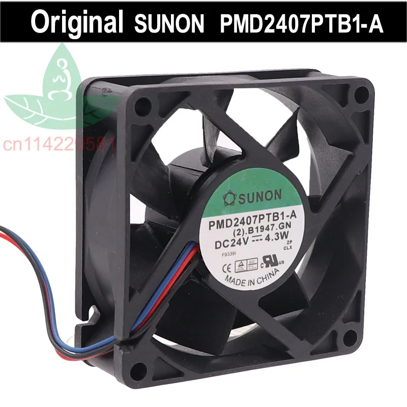 Новый вентилятор охлаждения для SUNON 7025, 7 см, PMD2407PTB1-A 24 В, 4,3 Вт, 2/ 3 линейный инверторный вентилятор
