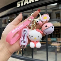 takara tomy cute cartoon hello kitty car keychain men and women pendant schoolbag doll keychain