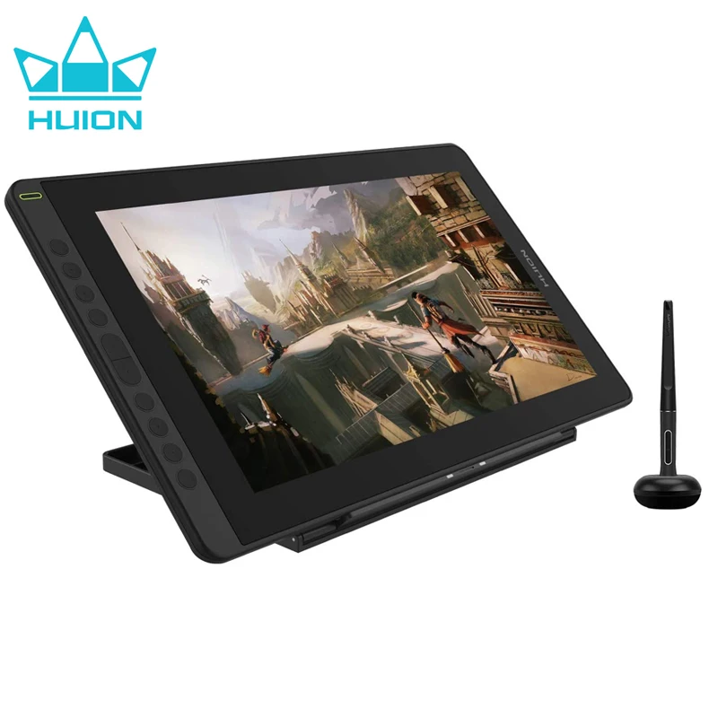 

HUION Kamvas 16 2021 Graphics Tablets Pen Display 15.6 Inch Drawing Monitor Tablet with Full-Laminated Screen Adjustable Stand