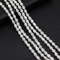 natural freshwater shell white wate rdrop beaded craft for jewelry making diy necklace bracelet accesories charms gift party36cm