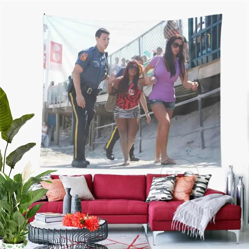 

Гобелен Snooki с имитацией мема, настенный подвесной гобелен с изображением берега Jwoww, семейный гобелен, эстетический комнатный декор, гобеле...