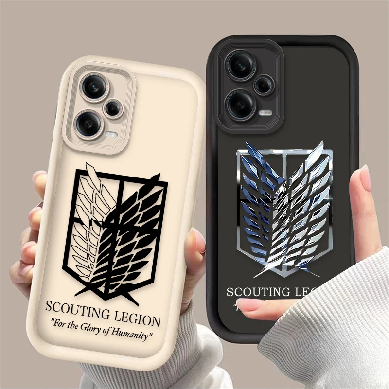 Фото Крутой чехол с логотипом Attack On Titan для Xiaomi Redmi Note 13 14 12 11 Pro Plus 5G 14S 12S 11S 10S 10 9 Redmi 14C 13C 12C 12 4G Cover №3