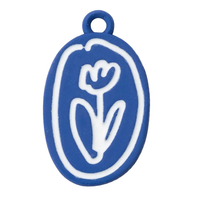 

10 шт./лот тюльпан смешанных цветов дизайн серии сплав Kawaii подвеска брелок ожерелье подвеска DIY украшения Аксессуары