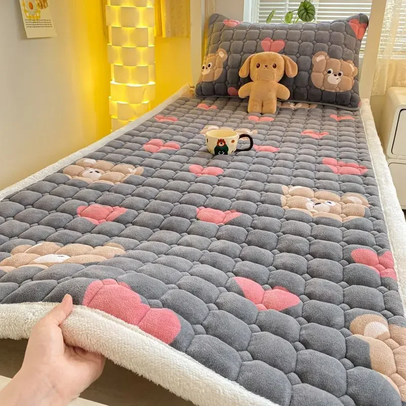 1 шт. зимняя молочная фланелевая мягкая теплая защита для кровати матрас Топпер