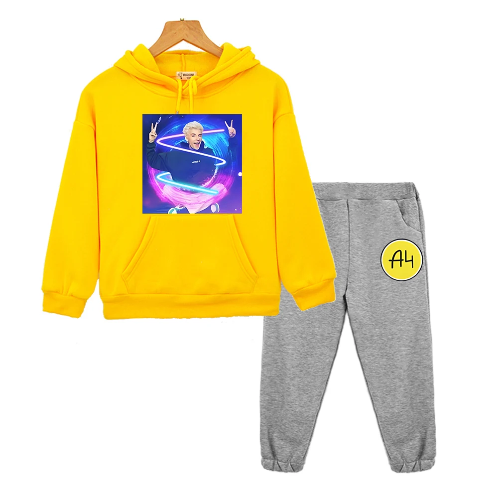 Комплекты с капюшоном A4 Merch осенняя флисовая толстовка детский бутик одежды