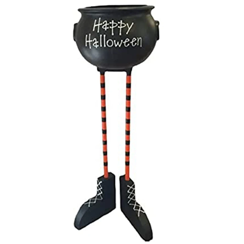 

Halloween Adorable Witches Feet Candy Bowls For Candy For Tease Trick-Or-Treaters Halloween Decor Outdoor