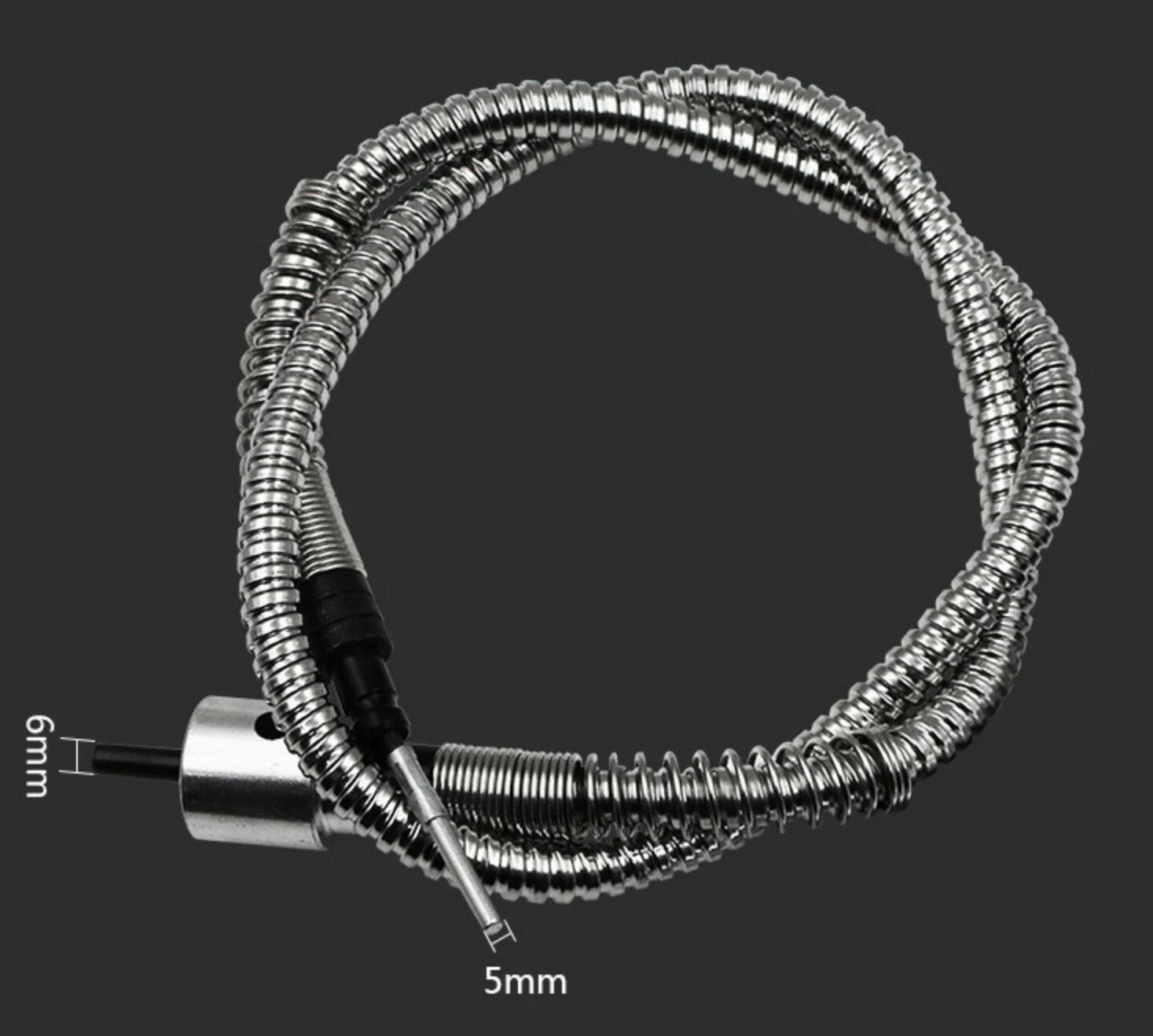 Flexible Shaft Tube Extension with 0.3-6.5mm Drill Chuck for Dremel Die Grinder Hand Drill Electric Rotary Tools