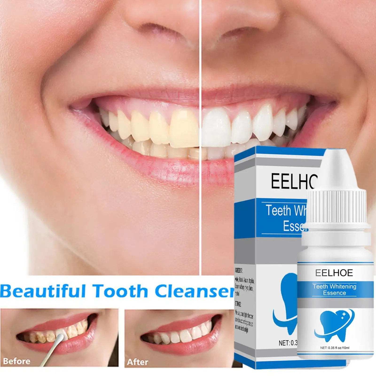 

EFERO Teeth Whitening Essence Removes Plaque Stains Tooth Bleaching Cleaning Serum White Teeth Oral Hygiene Tooth Whitening Pen