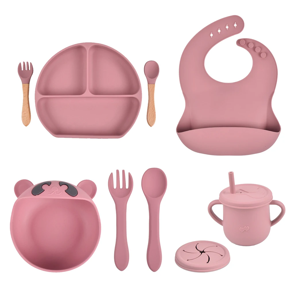 

8/6/4 шт., силиконовые нагрудники с присоской