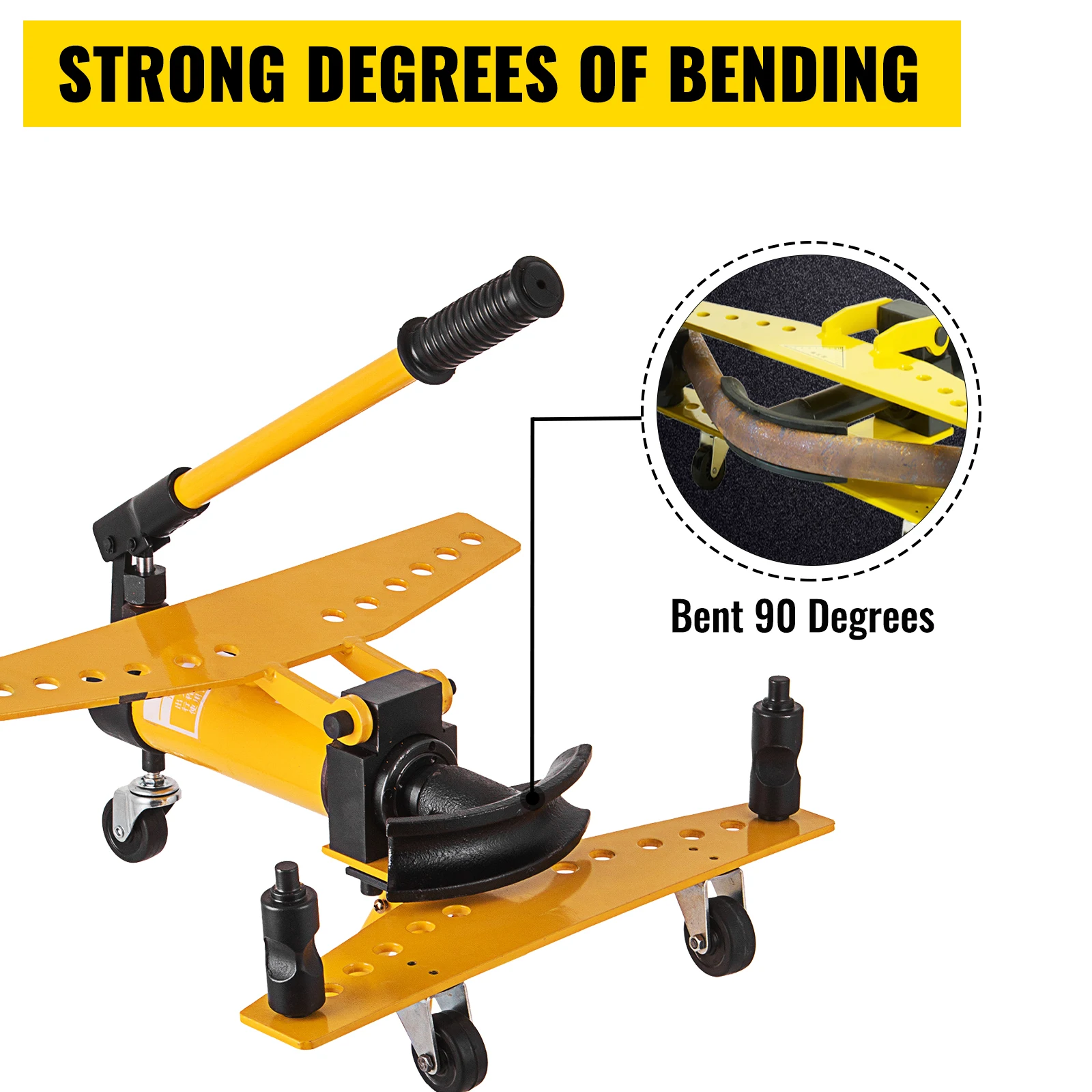 _ Встроенный ручной гидравлический трубогиб диаметром 13-34 мм с 6 насадками 10 тонн