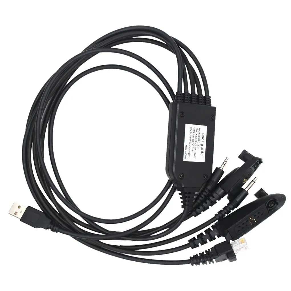 

5-в-1 USB-кабель для программирования для Motorola Ham Radio 3,5 мм 2,5 мм HT750 EX500