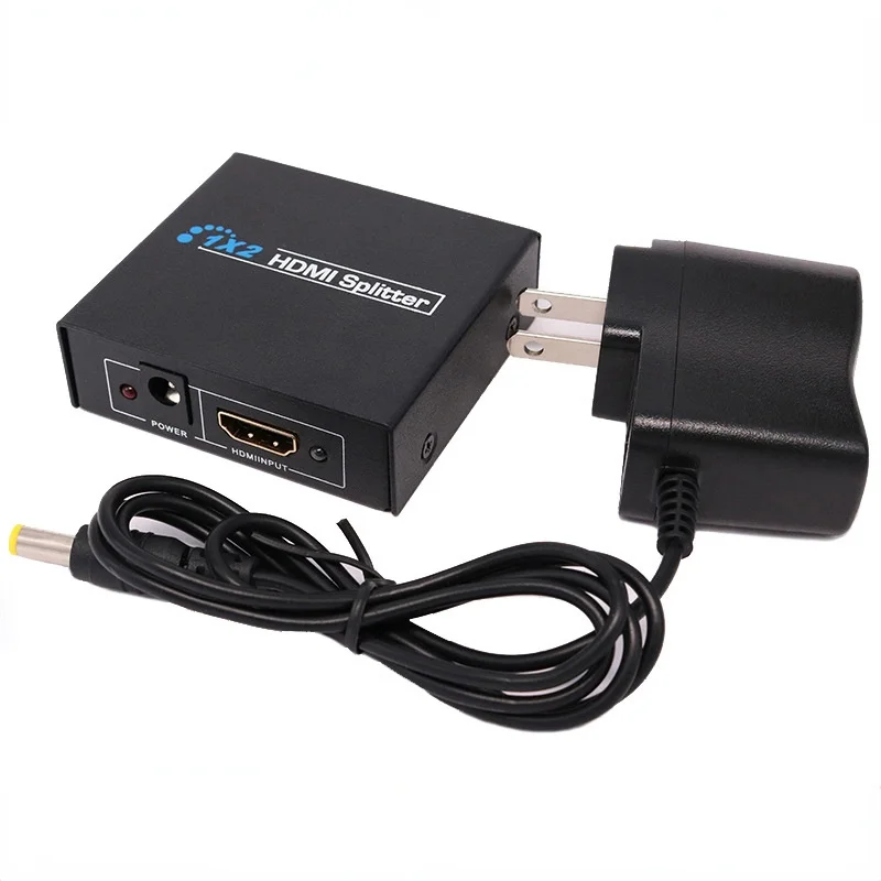 

Разветвитель HDMI с одним входом и двумя выходами, 1080P, мультимедийный интерфейс высокой четкости, поддерживает удаленное Пробуждение