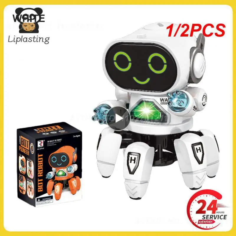 

Танцевальная музыка, 6 когтей, робот-осьминог, робот-паук, автомобиль, подарок на день рождения, игрушки для детей, раннее образование, детская игрушка, 1/2 шт.