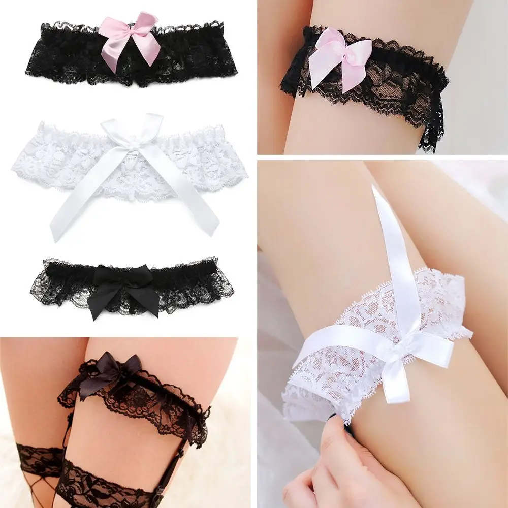 

1pcs Cosplay Bride Sexy Fashion Bowknot Lace Garter Thigh Ring Leg Ring Bridal Leg Garter