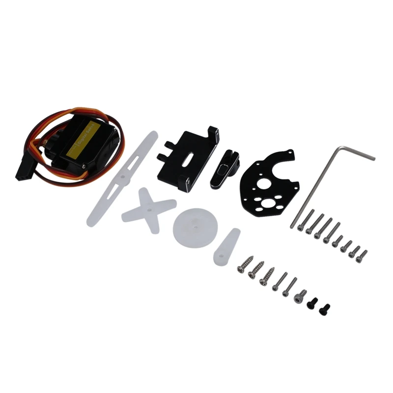 

Сервопривод для рулевого управления с сервоприводом и кронштейном сервопривода для 1/24 RC Crawler Car Axial SCX24, обновленные детали