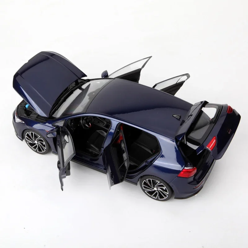 Литье под давлением масштаб 1/18 гольф 2021 Синяя Игрушка-модель из сплава модель