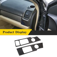 for honda crv 2007 2011 real carbon fiber soft auto side air outlet frame trim parts car interior accessories sticker