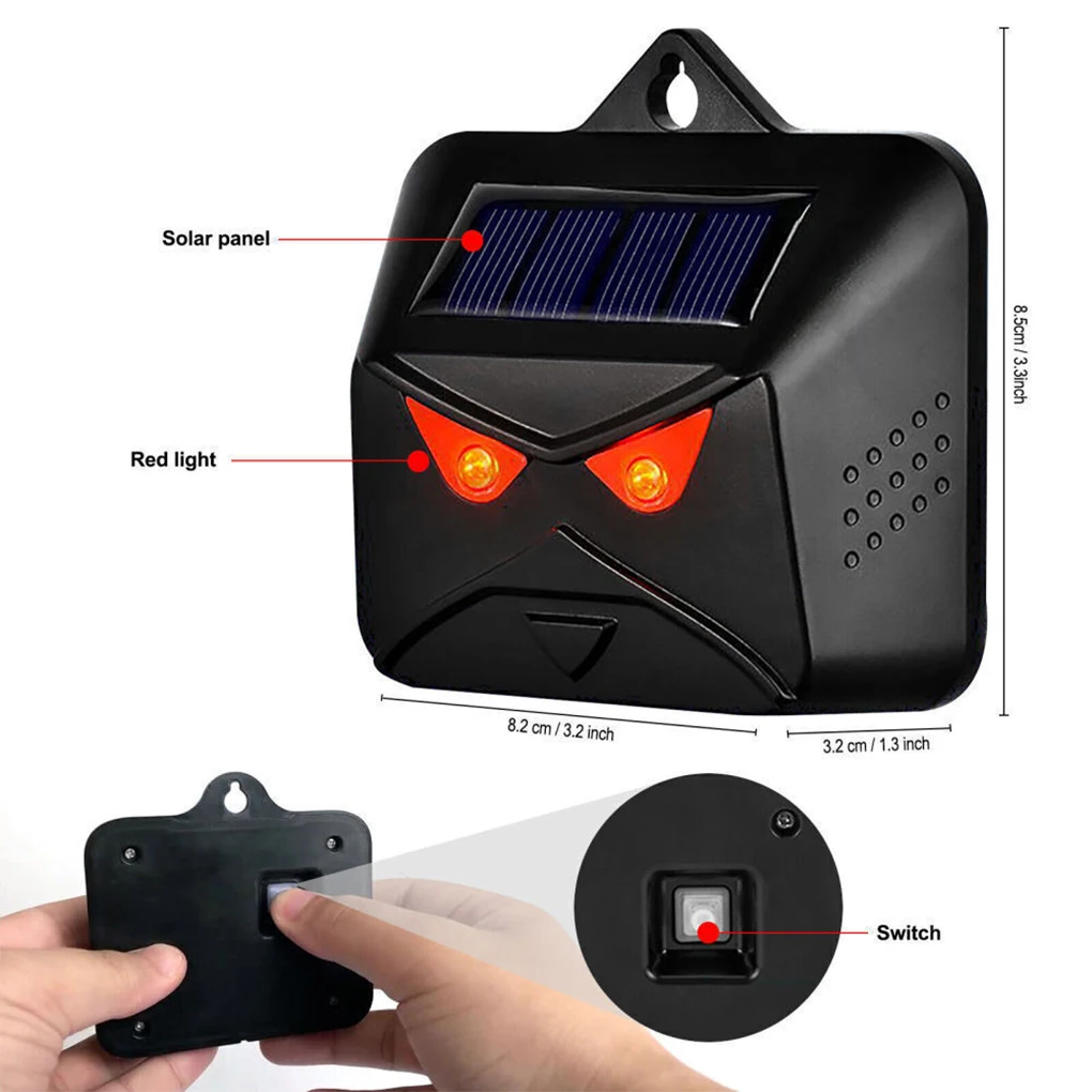 Ультразвуковой репеллент от насекомых с мигающим пламенем оригинальное красное