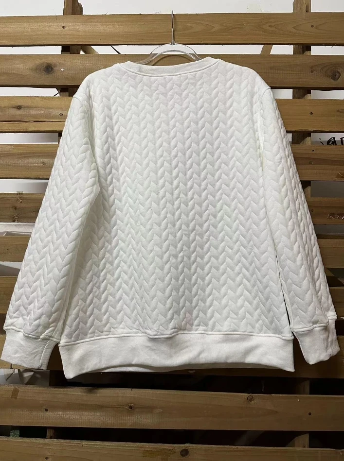 Свитер для женщин осень 2024 вязаное одеяло веселый и яркий пуловер с круглым