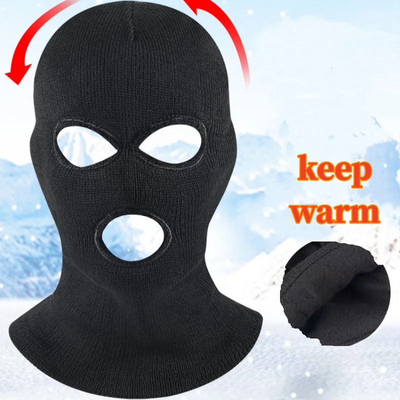 

Multifunction Winter Knit Cap Men And Women Outdoor Warm Thickening Plus Velvet Loose Winter Hat Winter Cycling Ski Mask Hat