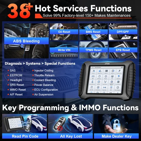 Программатор ключей XTOOL X100 PAD3 SE, лучшие диагностические инструменты PAD3 ELITE для Toyota/Benz, все потерянные ключи, двунаправленное сканирование, 38+ услуг