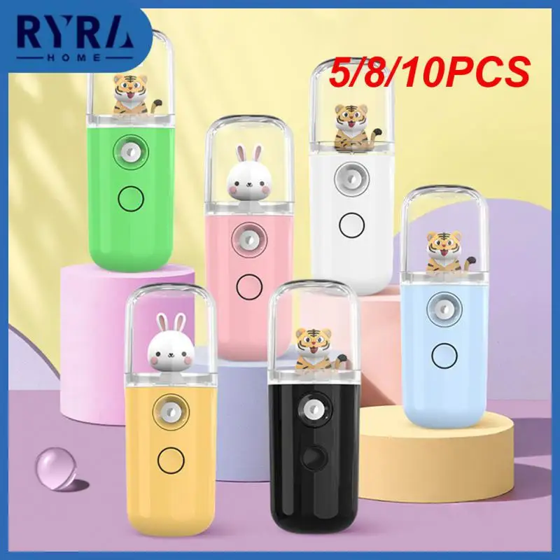 

5/8/10PCS 30ml Cute Pet Humidifier Cute And Creative Mini Water Replenisher Portable Spray Rechargeable Beauty Humidifier