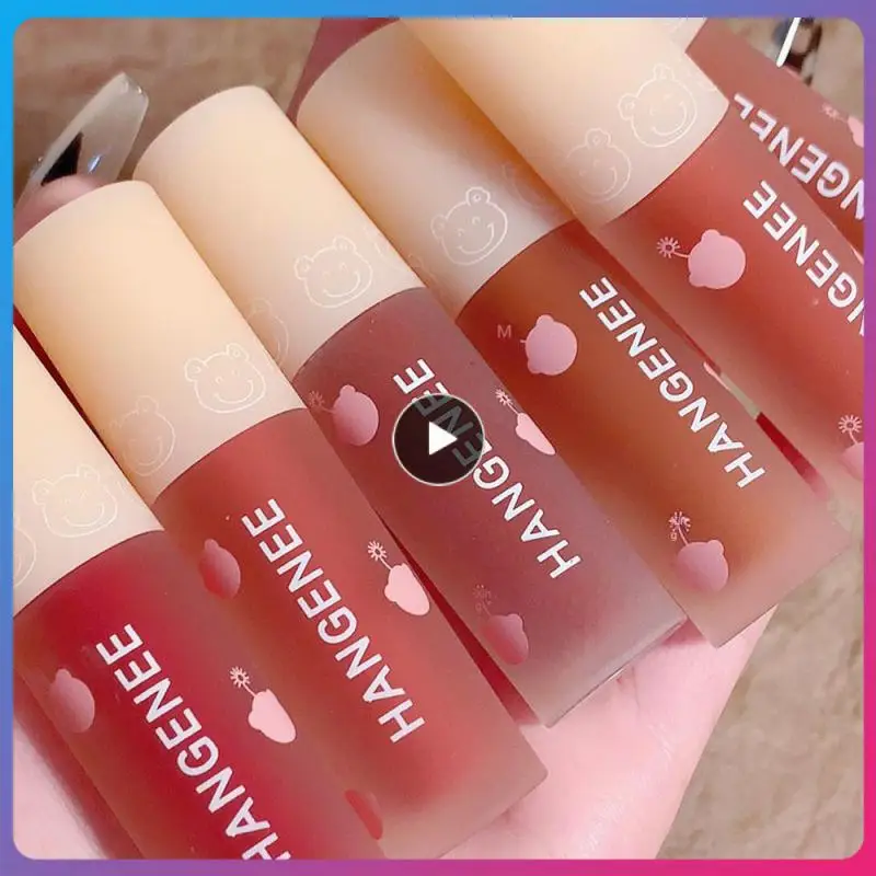 

Lip Mud 6 Color Waterproof Liquid Lipstick Lip Glaze Lips Makeup Red Lip Tint Soft Mist Lip Gloss Silky Smooth Moisturizing