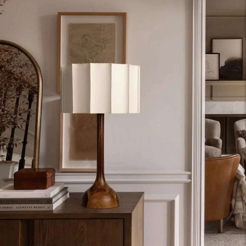 Современный торшер ваби-саби минималистичный светильник из цельного дерева