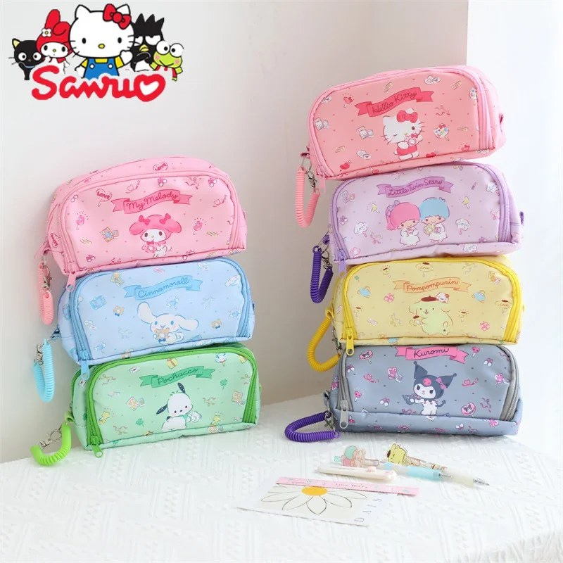 

Sanrio Melody Kuromi Hello Kitty Cinnamoroll понравико Японская Шкатулка для канцелярских принадлежностей Студенческая сумка для ручек канцелярская сумка для хранения карандаш