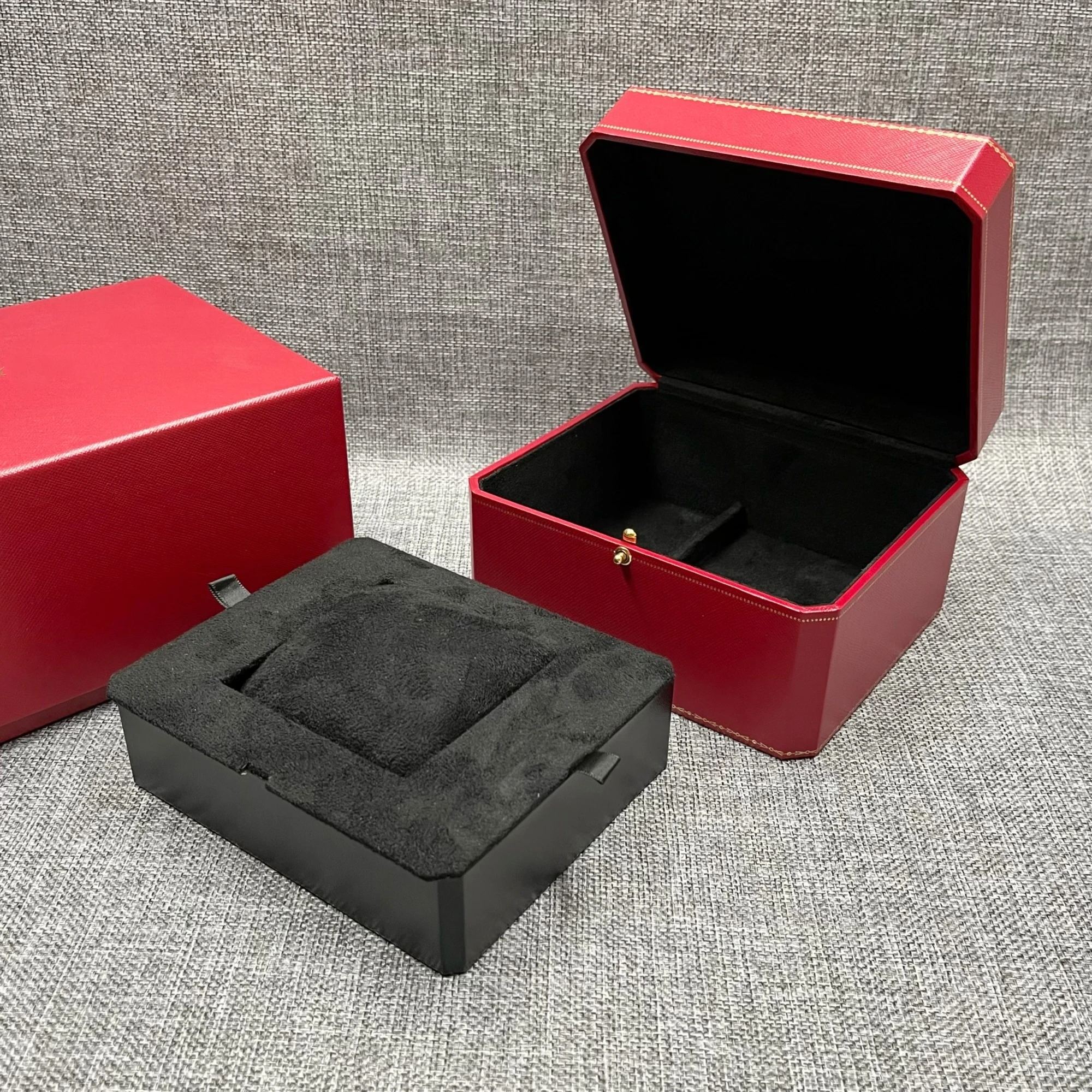 Factory Supplier Red with Original Wooden Watch Box Luxury Brand with Papers Card Can Customization AAA Watche