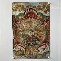 china tibet buddhist silk embroidery six path wheel thangka painting home decoration
