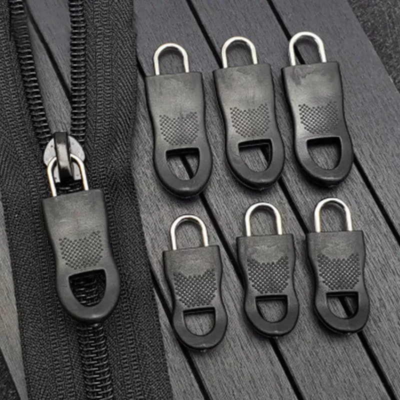 

Universal 16pcs Detachable Zip Zipper Puller Set Zipper Repair Kit Replacement Zip Slider Teeth Rescue New Design Zippers Sewing