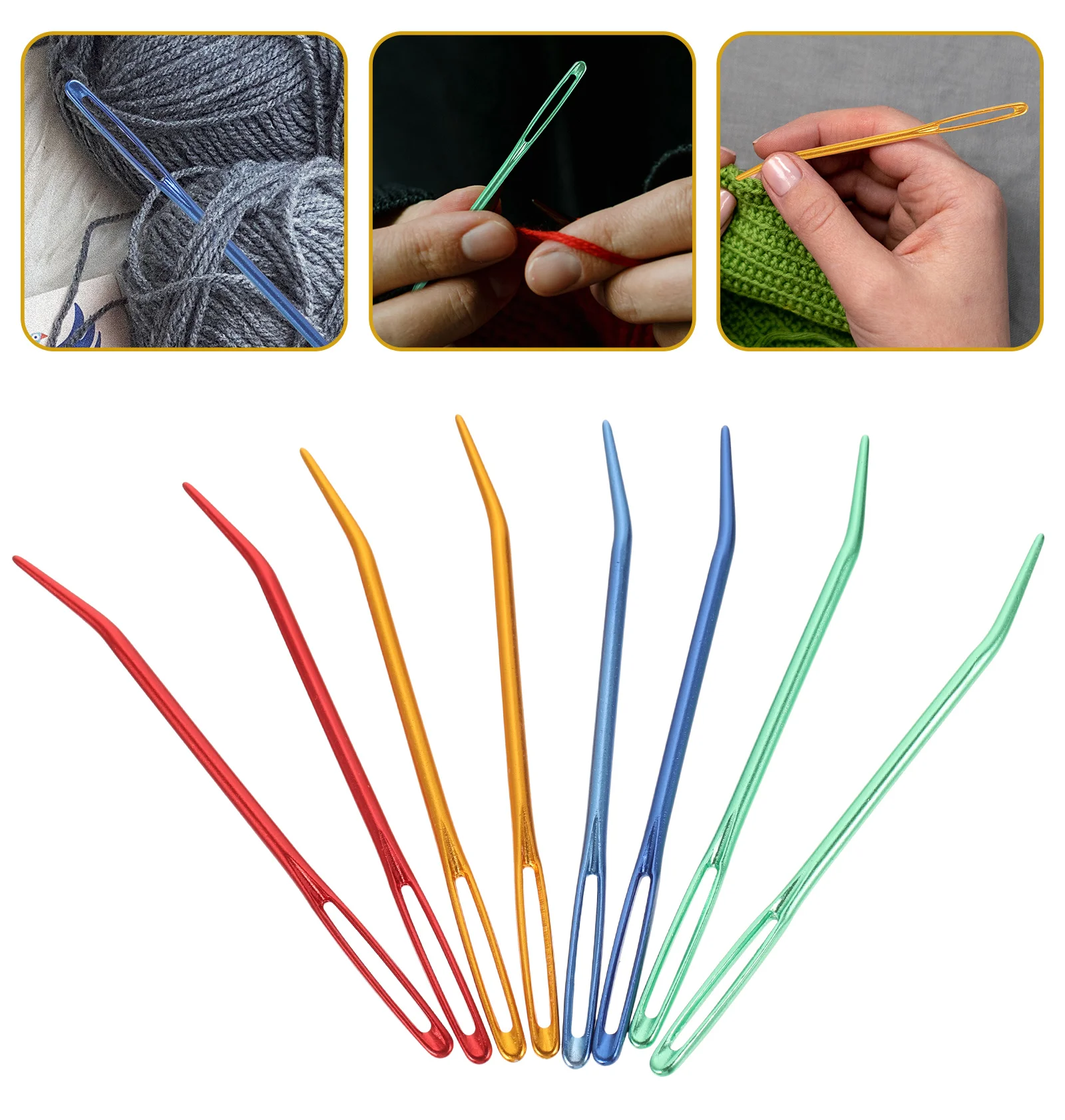 

Needle Sewing Needles Yarn Tapestry Darning Supplies Aluminum Crochet Knitting Safety Eye Household Large Professional