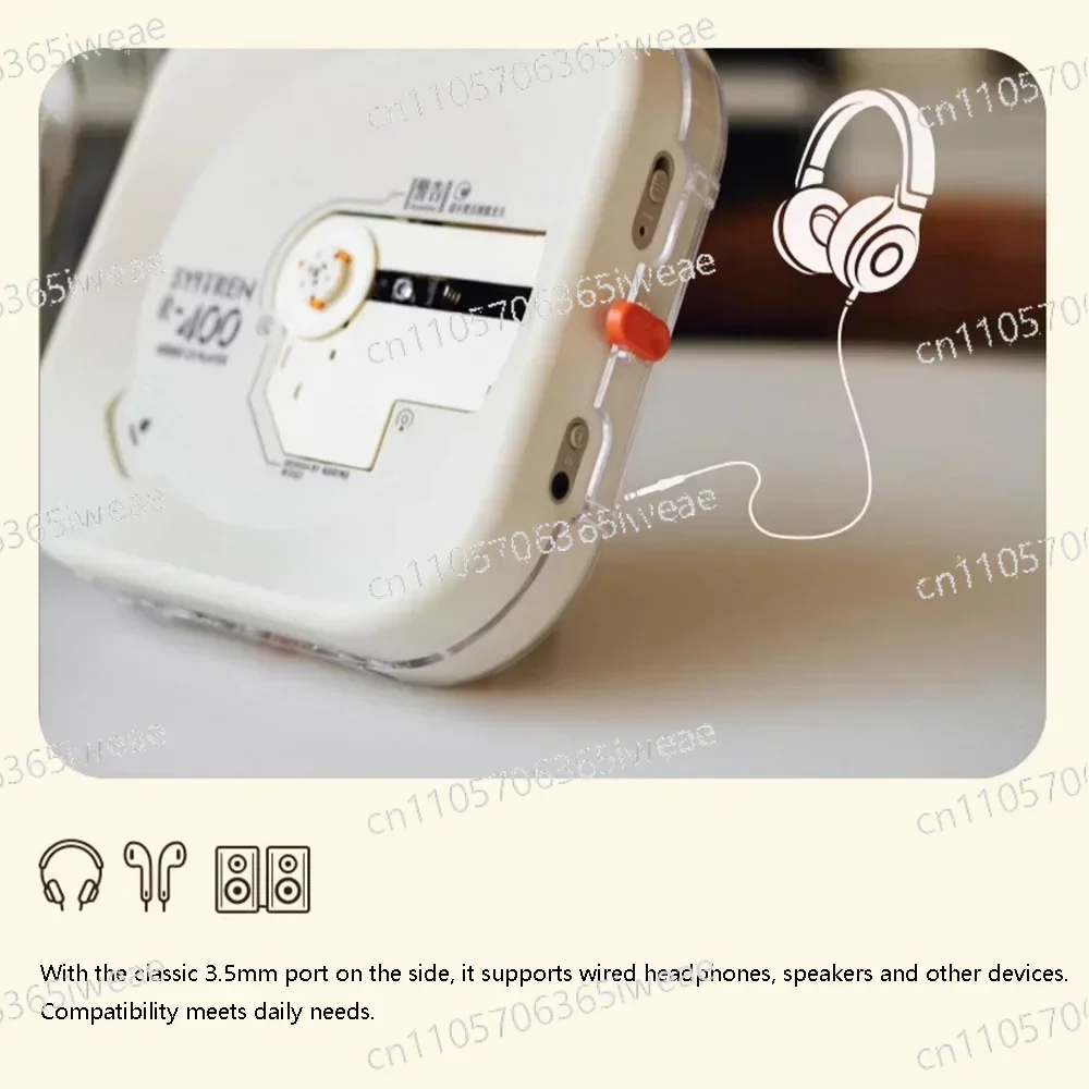 Фото Портативный CD-плеер, музыкальный Walkman, Bluetooth 5.3, перезаряжаемый, Hi-Fi, компактный, миниатюрный, с многорежимным воспроизведением №1