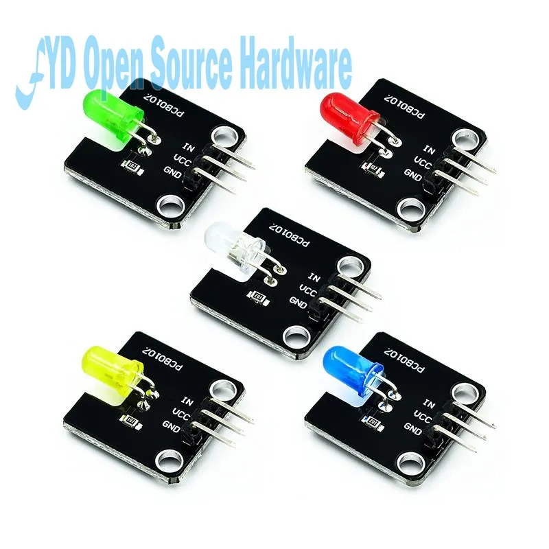 

Smart Electronic Building Block 10mm LED Light-emitting Module Indicator Light-emitting Tube Compatible Multi-color